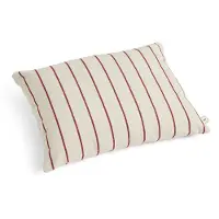 HAY Outdoor Market Coussin Beige with red stripe