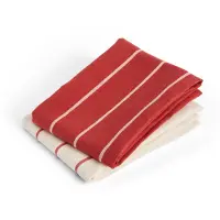 HAY Outdoor Market Torchon Beige with red stripe