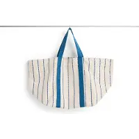 HAY Outdoor Market Sac de Pique-nique Beige with blue stripe