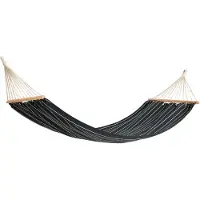 HAY Outdoor Market Hamac Black with beige stripe