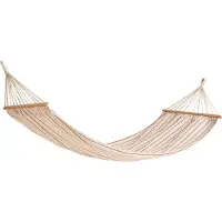 HAY Outdoor Market Hamac Beige with red stripe