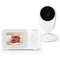 Elec Babyphone avec caméra avec écran couleur de 2,4 pouces, vision noctu