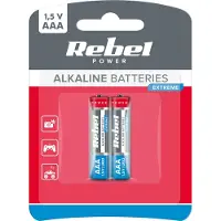 Rebel BAT0090B Piles alcalines VIPOW EXTREME LR03 2s