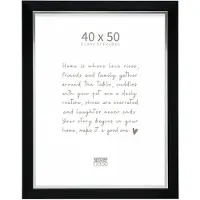 Deknudt Frames Deknudt S45VH2 cadre photo 40x50 cm - noir avec bord argenté