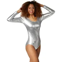 TecTake dressforfun - Body métallisé argent S - déguisement costume halloween déguisement fête carnaval déguisement - 303562