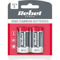 Rebel BAT0083B Batterie VIPOW GREENCELL R14 2szt/bl