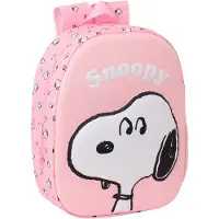 Snoopy 622544890 Snoopy 3d 8.64l 32x43x14 Cm Sac à dos rose rose Taille unique