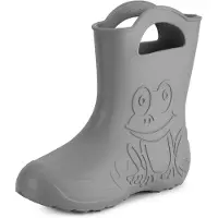Ladeheid Femme Bottes de pluie Eva plumeuses LA-CA-09 (Gris, 40/41 UE)