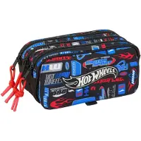 Safta Hot Wheels Big Triple Chall Trousse Noir Homme Noir One Size