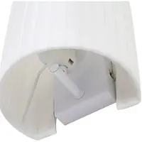 LINDBY Applique Murale , Virelle, dimmable, Blanc, Salon / séjour, Tissu / textile