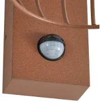 LUCANDE Luminaire Extérieur , Chandan, dimmable, Brun / rouille, Balcon, Aluminium, Moderne
