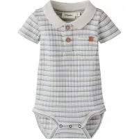 Name it Barboteuse / body opal / bleu clair / blanc