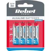 Rebel BAT0097B Piles alcalines VIPOW EXTREME LR06 4s