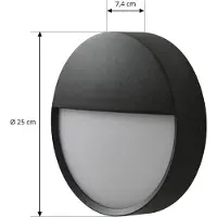 Arcchio Luminaires d'extérieur , Gravo, Noir, Balcon, Métal, Moderne