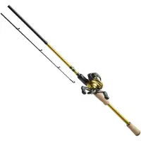 Kinetic Hellcaster Cl Trigger 201lh Baitcasting Combo Doré 2.10 m / 5-24 g