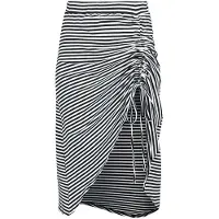 Banned Retro Jupe mi-longue Rockabilly de - Beach Breeze Skirt - S - 4XL - pour Femme - noir/blanc - Taille M