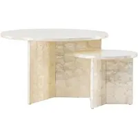 Ebuy24 Smögen table basse gris clair.