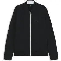 BOSS Sweat zippé en jacquard triangle à logo caoutchouté