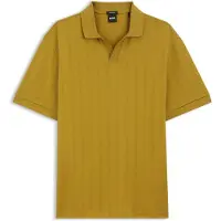 BOSS Polo à col Johnny en jacquard de coton