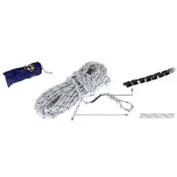 Oem Marine Leaded Anchor Rope 30 M Argenté 10 mm
