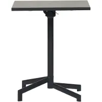 Ebuy24 Adam table de café de jardin 60x60 cm pliante noire.