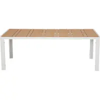 Ebuy24 Noah table de jardin 205x90 cmReproduction teck.