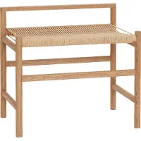 Hubsch Banc chêne - naturel/blanc cassé