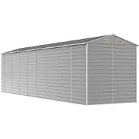 vidaXL Abri de jardin 191x725x198 cm acier galvanisé gris clair