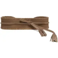 Pennyblack pour femme. 2611501095200 Ceinture en cuir Taille haute Pbaasta beige (OSFA), Casuel