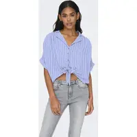 ONLY Chemisier 'ONLPaula' indigo / blanc