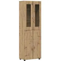 vidaXL Haut Armoire Chêne artisanal 60 x 35 x 182 cm Bois d'ingénierie
