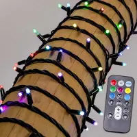 LumenXL Guirlande de Noel clignotante RGB de 10 m LED - Caoutchouc