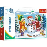 Trefl Casse-tête 30 éléments Jeux d'hiver des Trefliks 18300