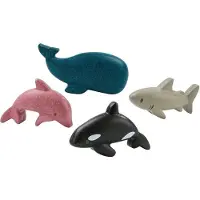 Plantoys - Figurines - 4 animaux de la mer - TROUSSELIER