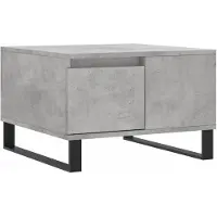 vidaXL Table basse gris béton 55x55x36,5 cm Bois composite