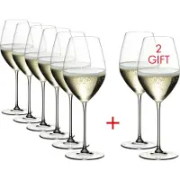 Riedel - Verre à champagne Veritas, 45 cl, coffret avantageux - Achetez 8, payez 6