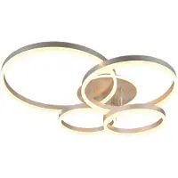 Valotorni Plafonnier Drake Nickel Moderne
