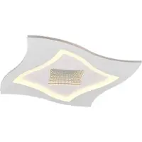 TRIO Luminaires Plafonnier KLINT BHT 50x6x50 cm blanc Plafonnier