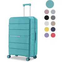Sc SKYCASES Urban Adventurer - Valise à main - Verrouillage par numéro - 44L - Roues pivotantes - Valise de voyage avec serrure à bagages - Trolley léger - Vert