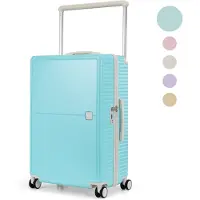 Sc Skycases City Walker - Valise pour bagage à main - 34L - Légère et solide - Roues pivotantes à 360° - Verrouillage TSA - Housse de protection incluse - Compacte et spacieuse - Bleu Tiffany
