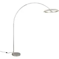 TRIO Lampe de pied Amador nickel