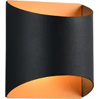 TRIO Lampe murale Samdel Design noir avec or