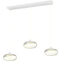 Valotorni Lampe pendante à 3 lumières Tarsia Blanc