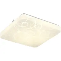 TRIO Lumière carrée au plafond Mandria IV Blanc