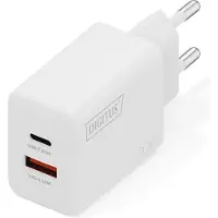 Digitus USB-Ladegerät 20W, 1x USB-C, 1x USB-A weiß