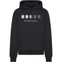 Merchcode Christmas Gifts Loading Fluffy Hoodie Noir 3XL Homme
