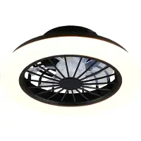 Valotorni Ventilateur de plafond Rotsund noir Ø 38cm