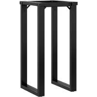 vidaXL Structure de table à manger en O 40x40x73 cm Acier