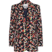 Ichi Blazer bleu foncé / gris clair / vert / rouge