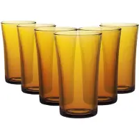 Duralex Lot De 6 Verres Hauts Ambre Lys 280ml